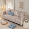 Baumwoll-Sofabezug Rutschfest Staubdicht Wohnzimmer Karomuster Sofa Liegesessel Rückenlehne Möbel Vollabdeckung Waschbar Ohne Ausbleichen für Zuhause