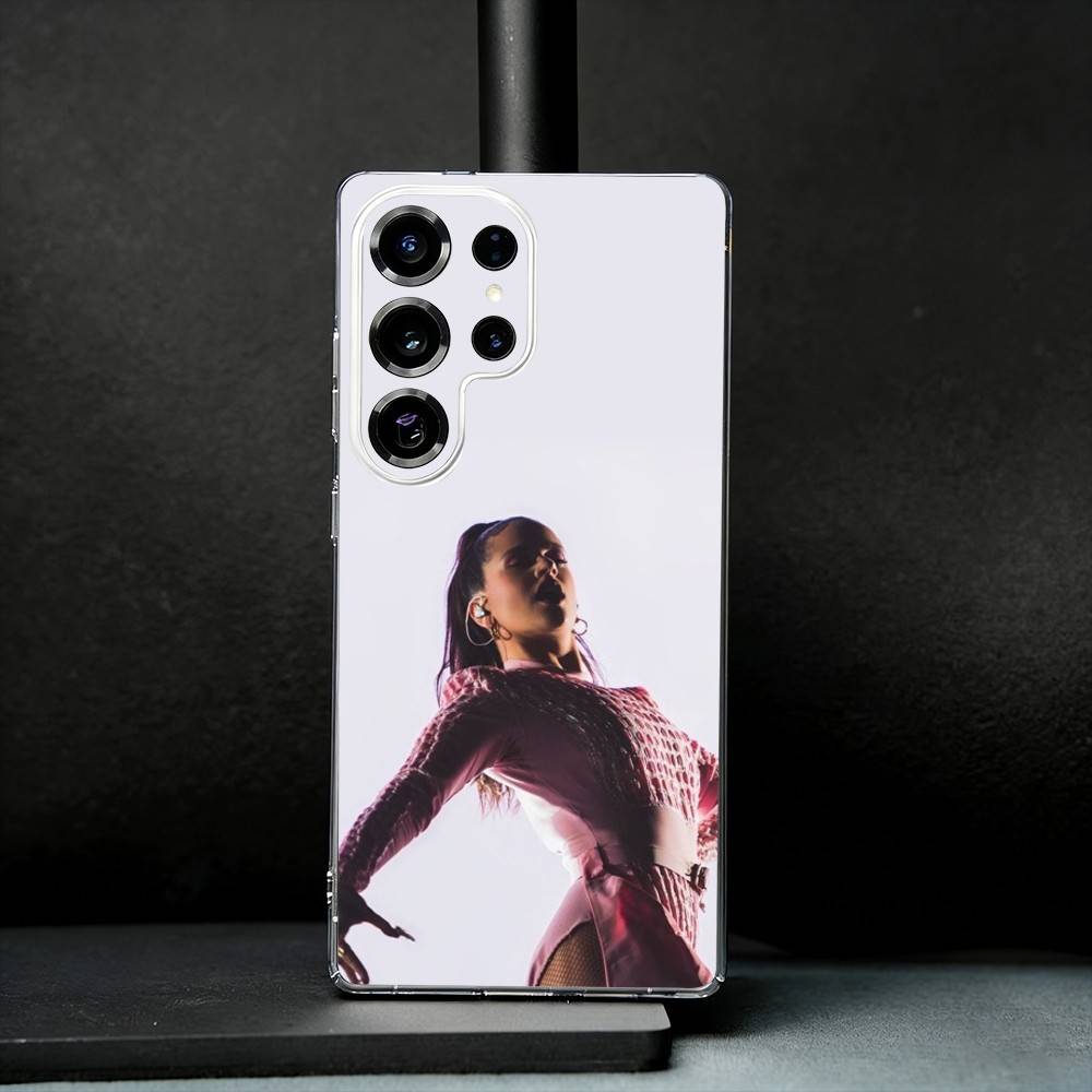 Singer Rosalia Phone Case For Samsung S25,S24,S21,S22,S23,S30,Ultra,S20,Plus,Fe,Note,10,9,5G Transparent Cover