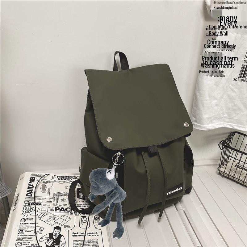 Japanese Style Trendy Large Capacity Schoolbag for Girls, High School Students, and Leisure Travel Backpack for Women and Men
