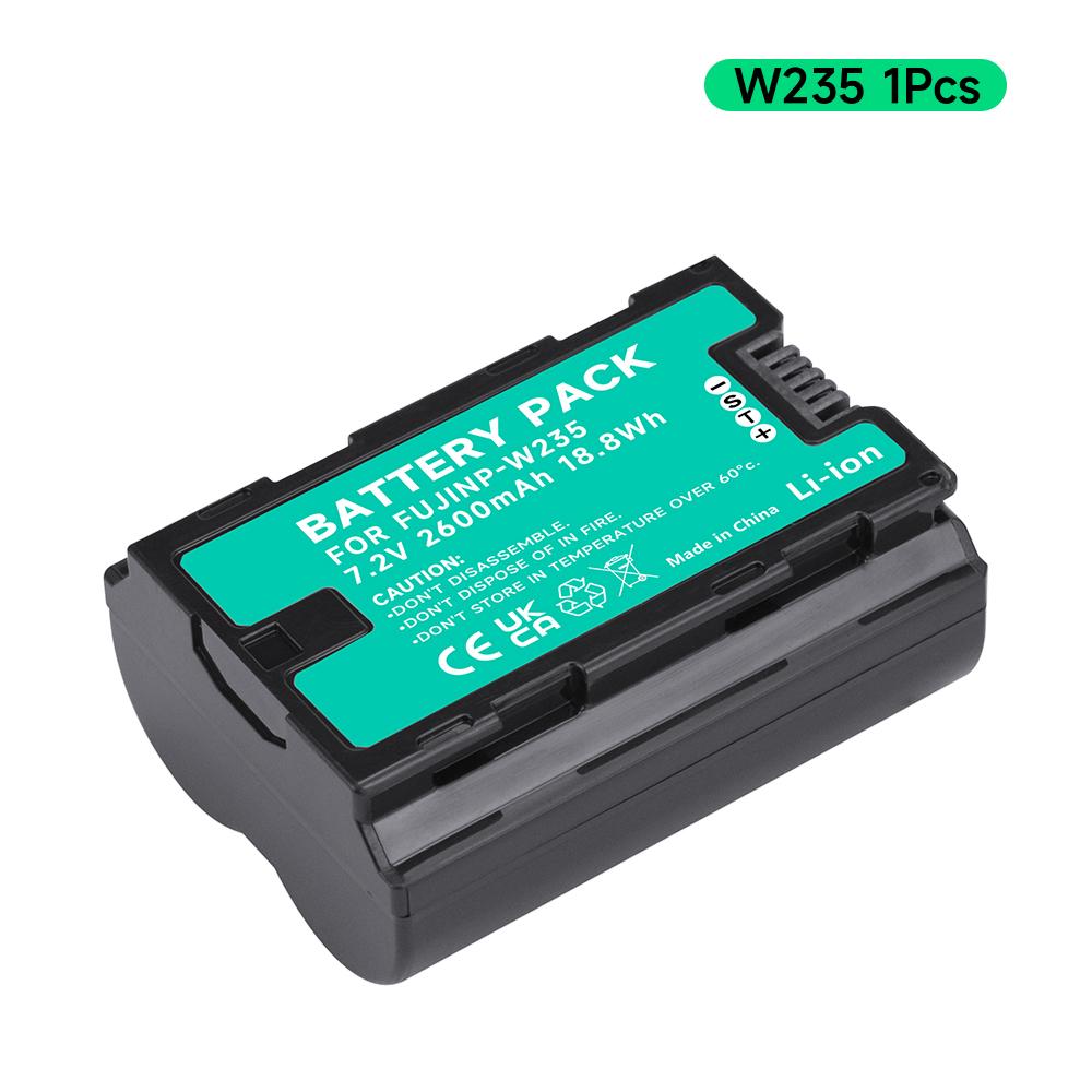 

Аккумулятор NP-W 235 емкостью 2600 мАч для цифровой камеры Fujifilm X-T5 X-T4 GFX 50S II GFX 100S 100S X-H2S GFX 50S II VG-XT4 чёрный