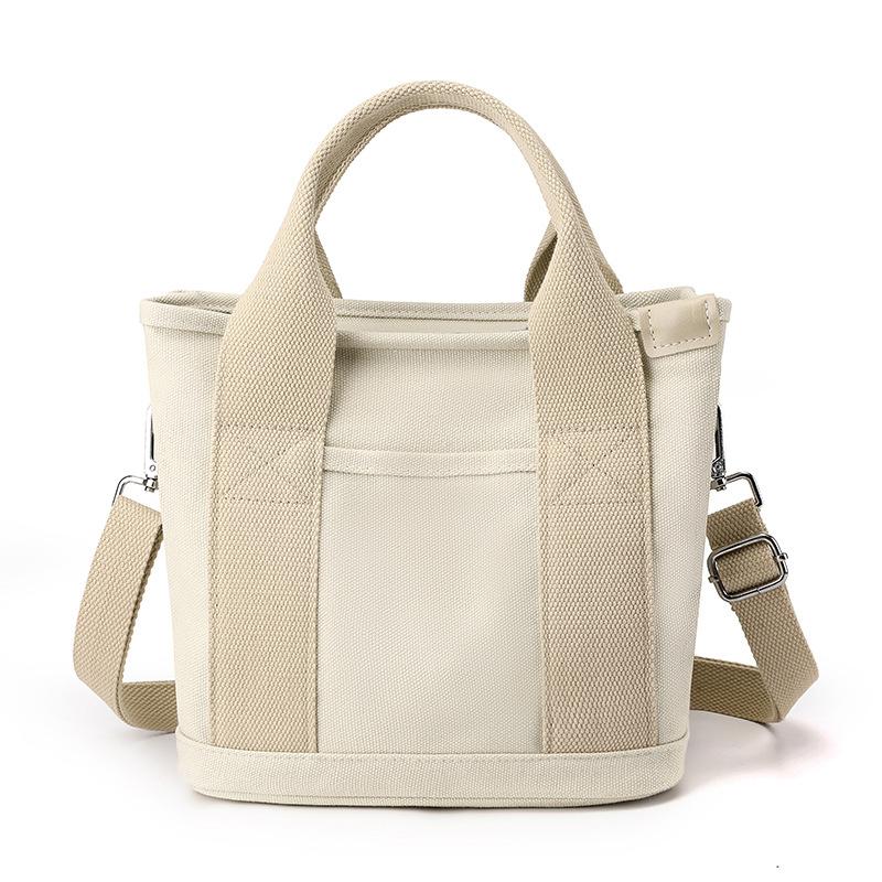 Canvas Durable Women's Top-handle Bag Girls Shoulder Bag Large Capacity Tote Handbags Female Travel Bag Portable Mommy Bag