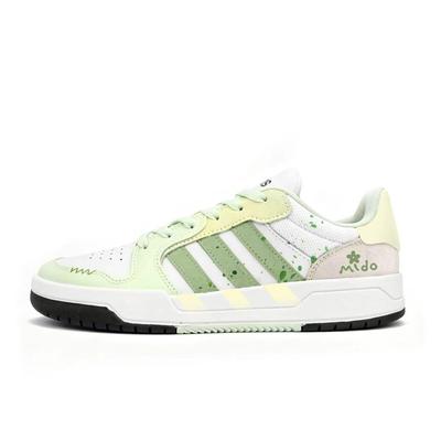 ENTRAP Slip Resistant, Abrasion Resistant, Breathable Low Top Skateboard Shoes Unisex White Green JI2546(Team2264- )