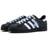 adidas Originals SUPERSTAR Dusky Blue Star Rutschfeste Low-Top Skateboard-Schuhe Unisex Schwarz Blau EG4959(Team335- )