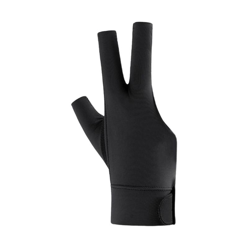 Breathable Three Fingers Glove NonSlip Billiard Training Gloves Pool Mittens Portable Left/Right Hand Billiards Glove