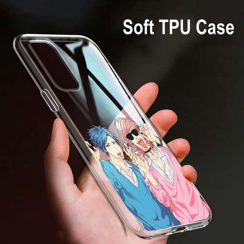 Anime Yarichin Club For OPPO Reno7 SE 6 5 Z F 4G 5G Find X2 X3 Neo Lite Pro Plus Transparent Soft Phone Case Coque
