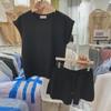 Women's 2025 Summer Korean Casual T-Shirt and Shorts Two-Piece Suit – Loose and Versatile Small Fragrance Style.