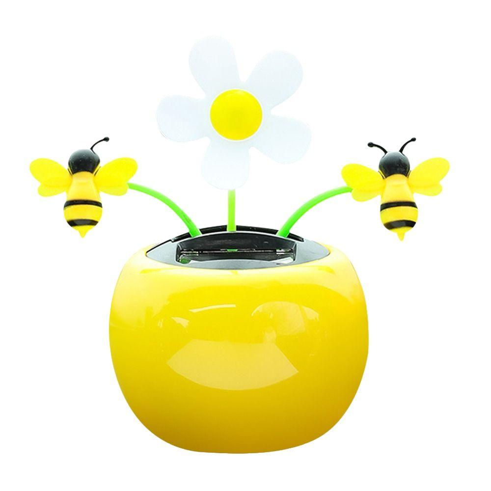 Automobile Dashboard Decoration Swinging Toy Car Interior Ornament Solar Powered Dancing Flower