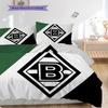 Set Copripiumino Trapuntato con Fantasia Borussia Federe Decorazione per la Casa Regalo di Compleanno (1 * copripiumino + 2 * federa, senza nucleo)