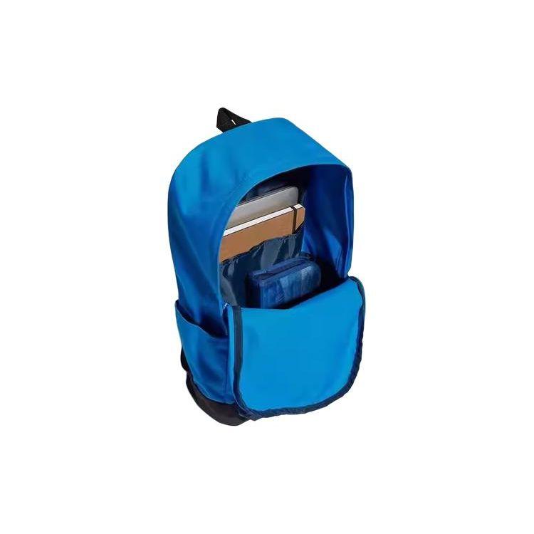 Adidas Neo New Sports Large Capacity Color Block Polyester Backpack Unisex Backpack Blue HC7243