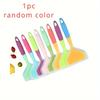 1PCS Random Color Silicone Kitchen Ware Cooking Utensils Spatula Beef Meat Egg Kitchen Scraper Wide Pizza Cooking Tools Shovel