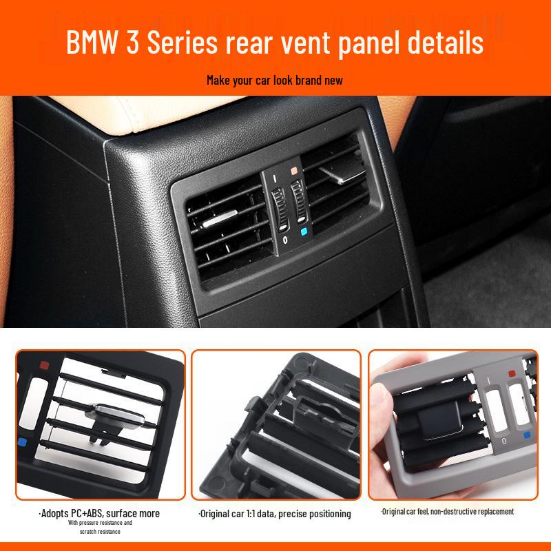 BMW 3 Series E90 Rear Vent Panel - Center Console Saddle Air Conditioning Cover.