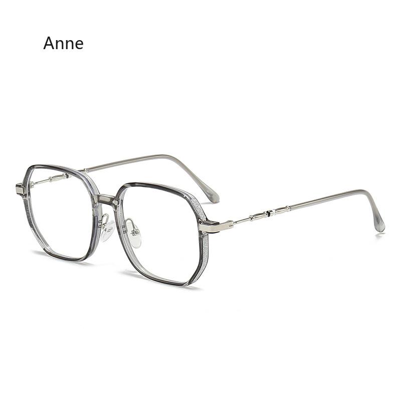 Korean Oversized Anti Radiation Eyeglasses for Women/Men Metal Frame Eyeglass Anti Blue Light Eyewear gafas de lectura