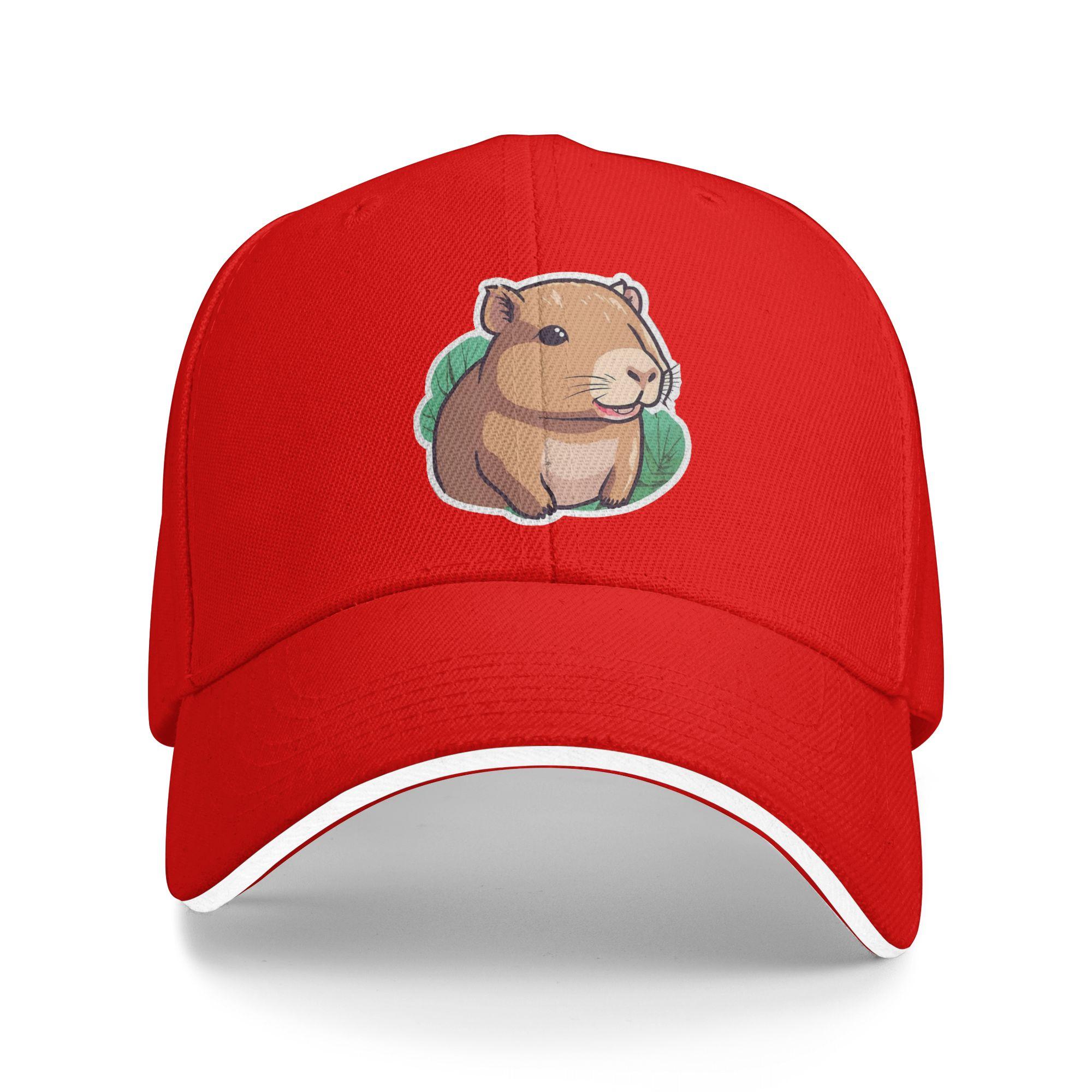 

Capybara Casual Baseball Cap Summer Trucker Hat Sun Outdoor Gym Snapback Cap Unisex Men Fashion Baseball Caps One Size