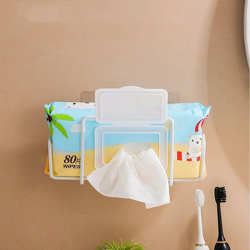 Stainless Steel Tissue Box Holder Portable Storage Shelf Napkin Paper Case  Kitchen Bathroom