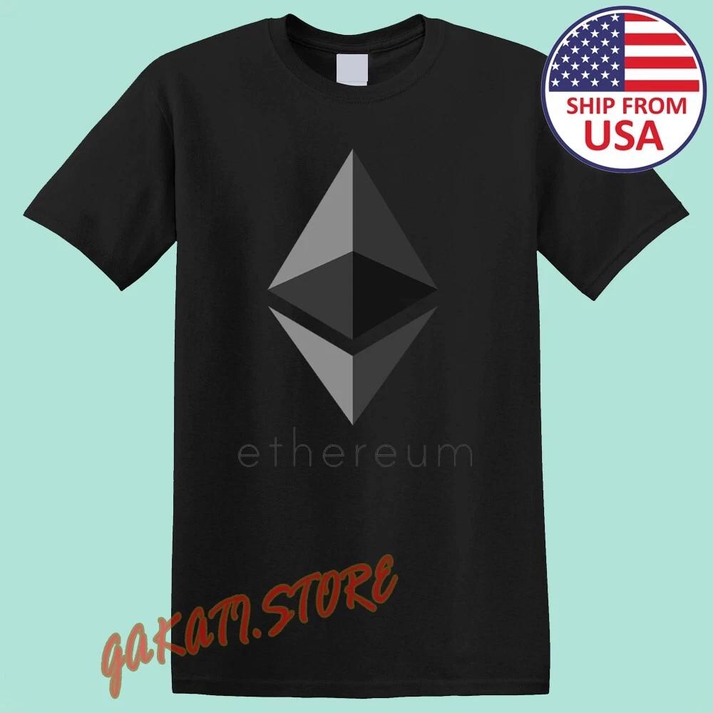 Ethereum Cryptocurrency Men s Black Size S-5XL M