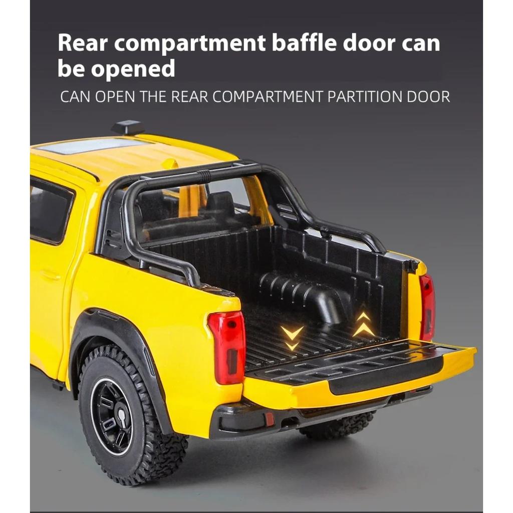 1/24 Great Wall Motor GWM Cannon POER Off Road SUV Alloy Diecast Car Model Sound & Light Boutique Decorative Interior Decoration