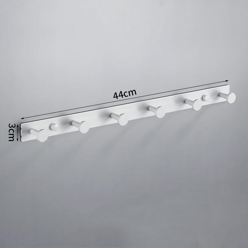 Gray Aluminum Wall Mounted Bathroom Clothes Coat Hook Bedroom Storage Hook Clothes Hanger Hooks Black Bathroom Towel Hook