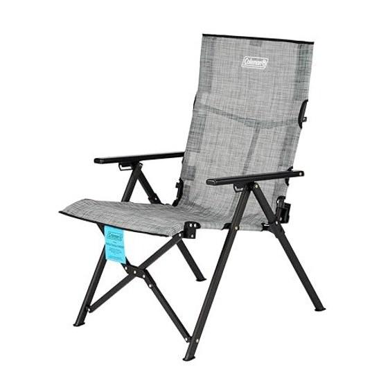 Coleman Lay Chair Mesh Reclining Folding High Back