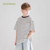 Mucmukn Unisex Kids' Striped Cotton Blend T-Shirt
