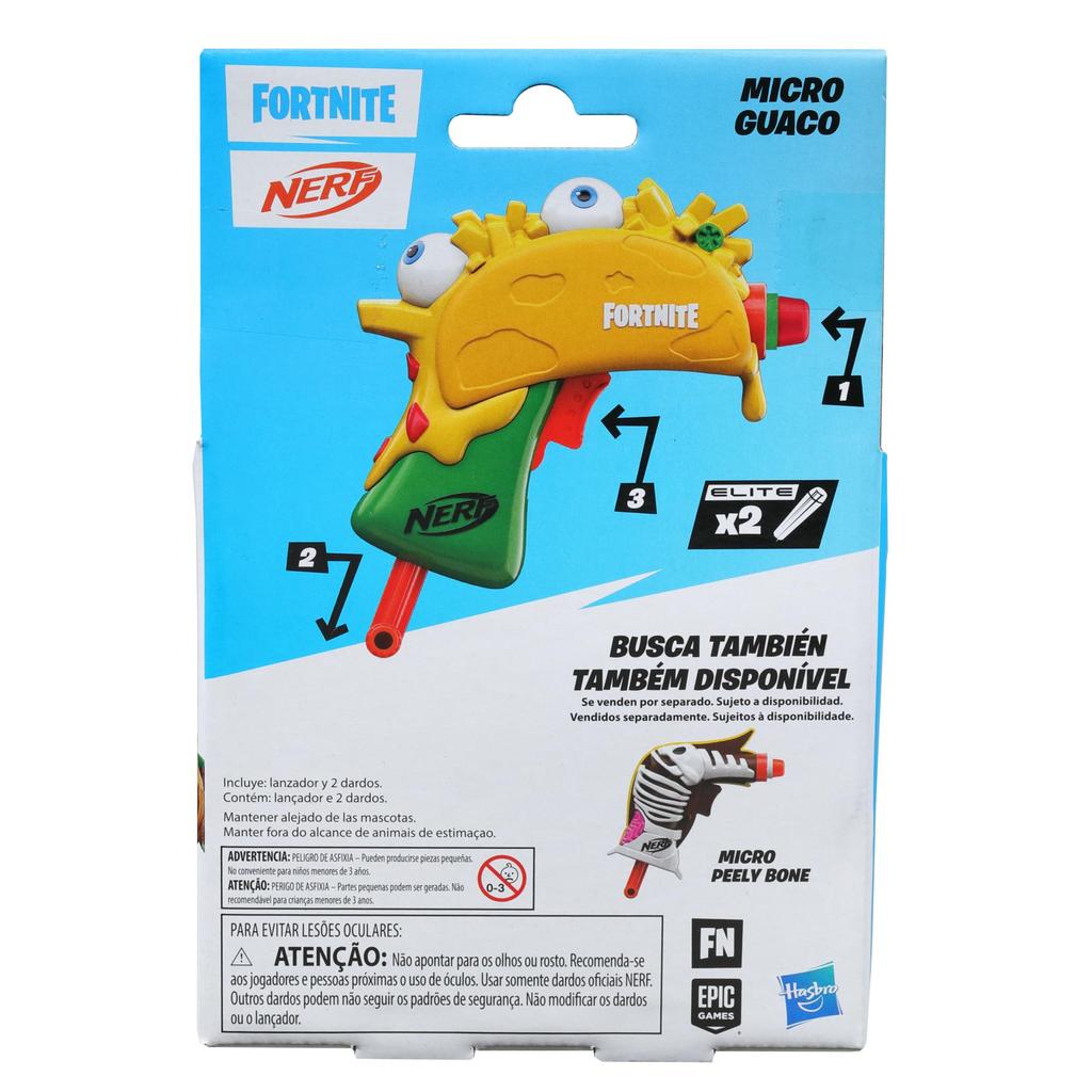 Hasbro Nerf Microshot Fortnite GUACO Mini Design Based On Fortnite Includes 2 Nerf Elite Fortnite Nerf Blaster Authentic Christmas Christmas Christmas