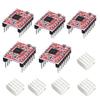 ABGI5Pcs A4988 Stepstick Stepper Motor Driver Module with Heat Sink for 3D Printer Reprap Suitable