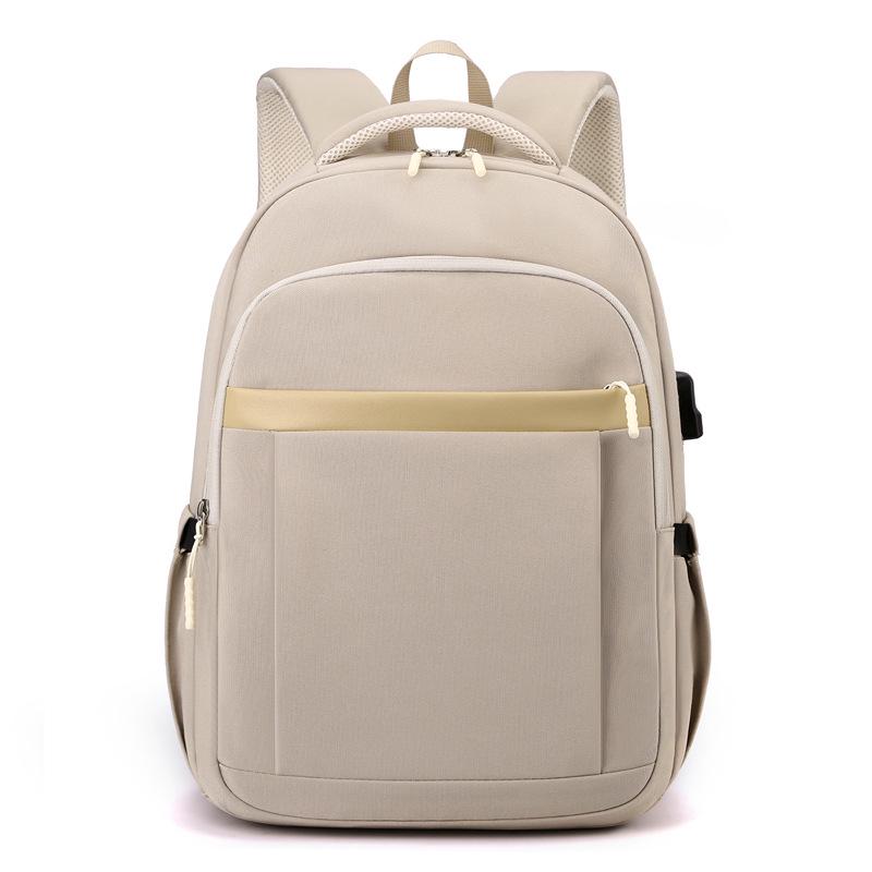 Customizable Minimalist Logo Backpack: Lightweight, Casual Travel & School Bag for Students