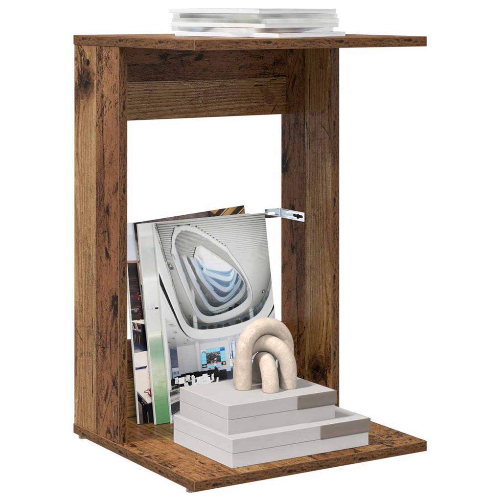 Side Table Reclaimed Wood 40 x 38 x 62.5 cm Engineered Wood