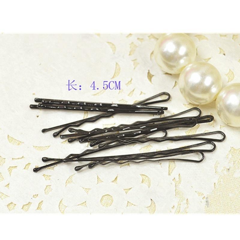 40PCS  Small Clip Hairpin Korean Version of Latest Black Wire Word Folder One Containing Hairpin