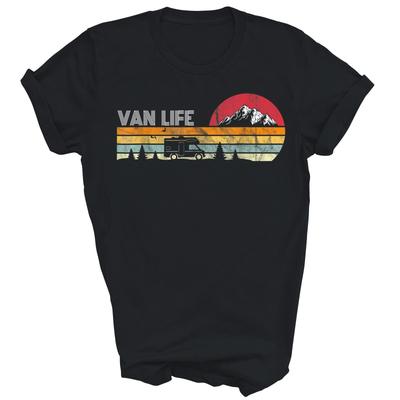 Van Life Vintage Dwellers Vanlife Κάμπινγκ Unisex Μπλουζάκι Δώρο