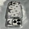 Custodia Trasparente con Fantasia Trendy Stella Brillante per iPhone 17 Air 16 e 15 14 13 12 11 Pro Max Plus SE Cover Posteriore