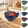 Convenient Vegetable Drainer Bowl Ceramic Berry Swirl Bowl, Auto Fruit Washing Fresh Preservation Basin Colander with Drain Holes, Kitchen Produce