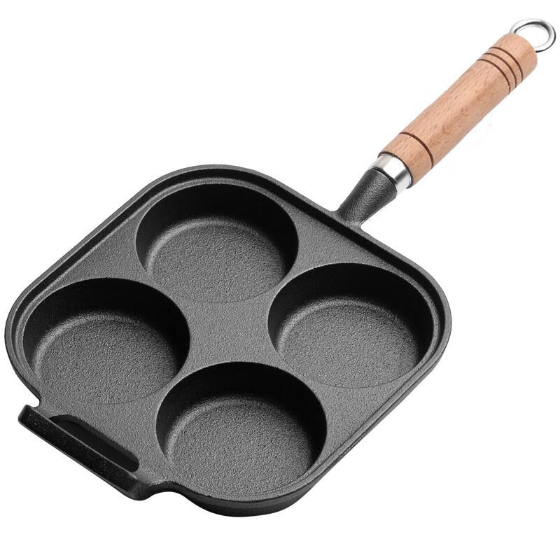 Zhi Shi Cast Iron 7-Hole Non-Stick Egg Pan Set