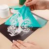 Self-Adhesive Silk Screen Stencil Reusable Mesh Transfer Printing Earring Clay