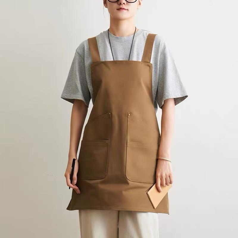 Japanese Fashion New Apron Home Kitchen Painting Strap Work Clothes