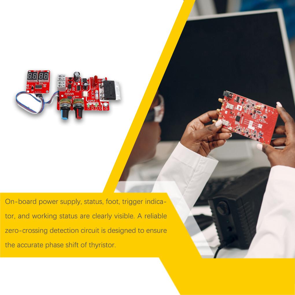 Digital Welder Machine Controller Replacement Single Pulse Ammeter Welding Control Panel Circuit Board DIY Spare Parts