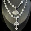 Men's Hip-hop Necklace Set, Cross Zircon Eyes, Zircon Pendant Necklace Trend Matching