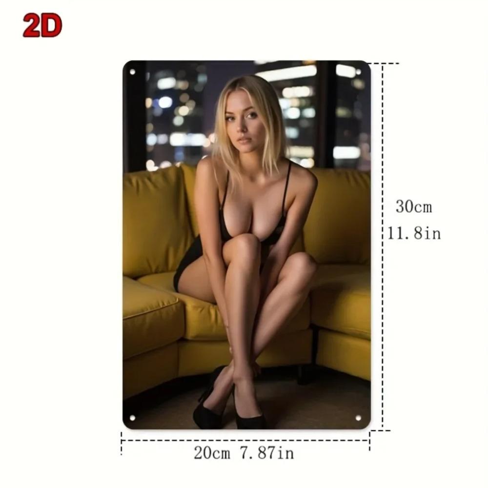 Canadian Metal Wall Art Vintage Maple Leaf Tin Sign 8x12 Inch Durable Easy Install for Man Cave Bar Garage