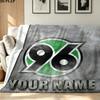 1PC Hannover 96 Custom Name Patterned Flannel Blanket Suitable For All Seasons for Home Decor Warmth and Comfort Gifts Holiday Present