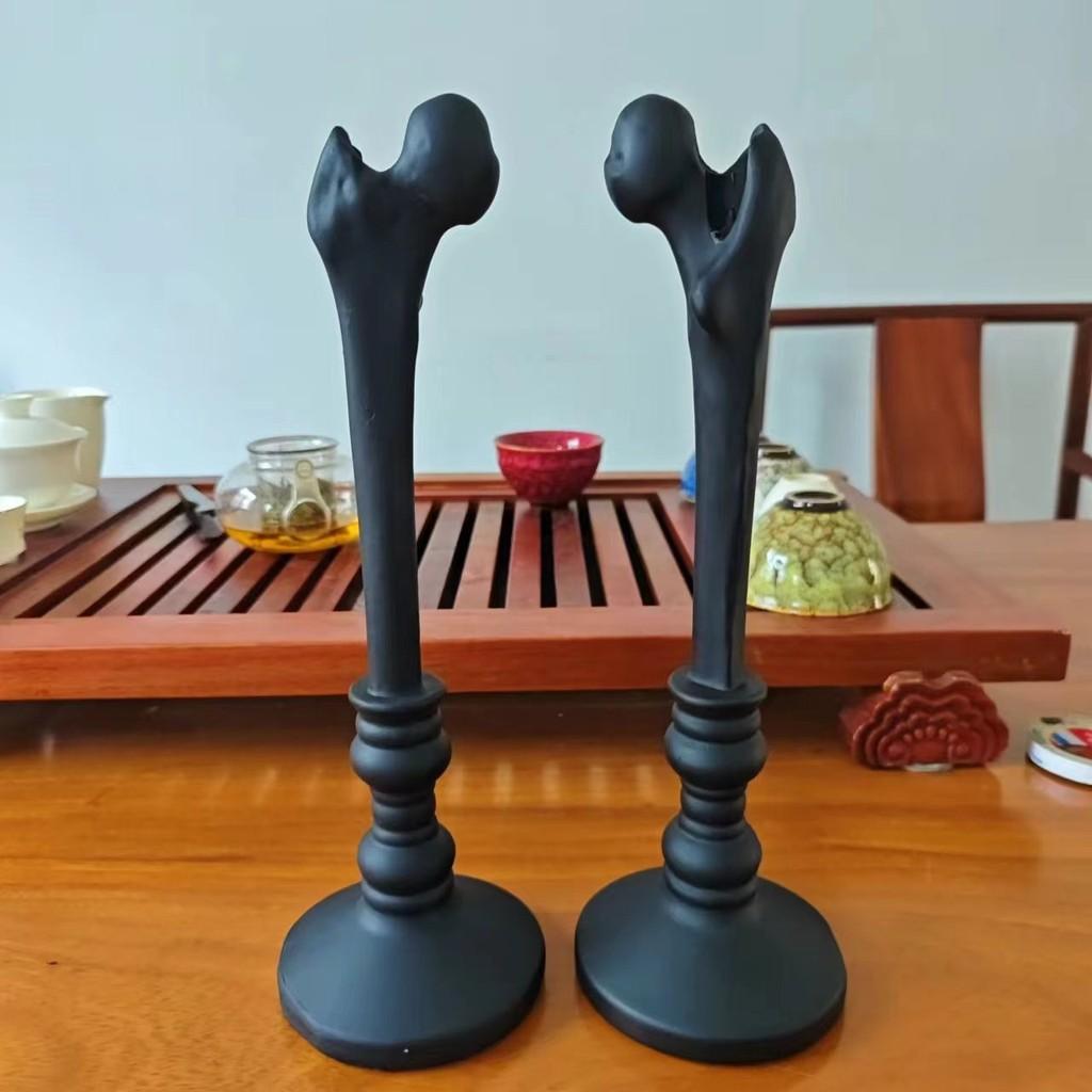 Gothic Decorative Style Candle Holder Made Of Resin For Charming Halloween Home Accents