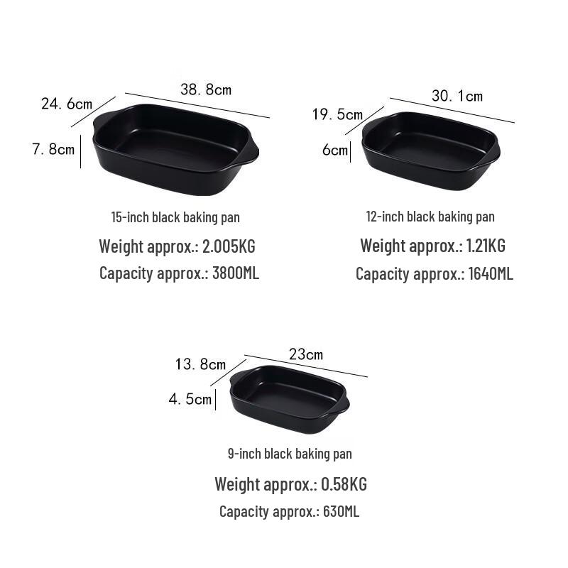 LISM Ceramic Rectangular Baking & Gratin Dish