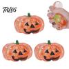 Pumpkin Head Toy 1/2/3Pcs Halloween Stress Ball, Anxiety Relief Spooky Healing Ball Toy, Stretchy Glitter Orange Sensory Small Reliever