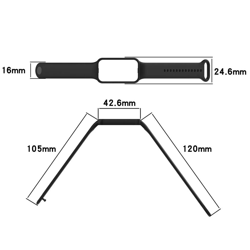 Soft Silicone Sport Strap For Amazfit Band 7 Bracelet Replacement Watchband For Amazfit Band 7 Wrist Strap Smart Watch Correas