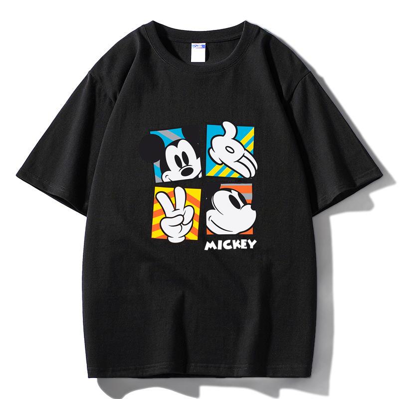 

M40 MINISO 2026 Summer Men Women Print Oversized T-shirt Casual Cotton Tee XS