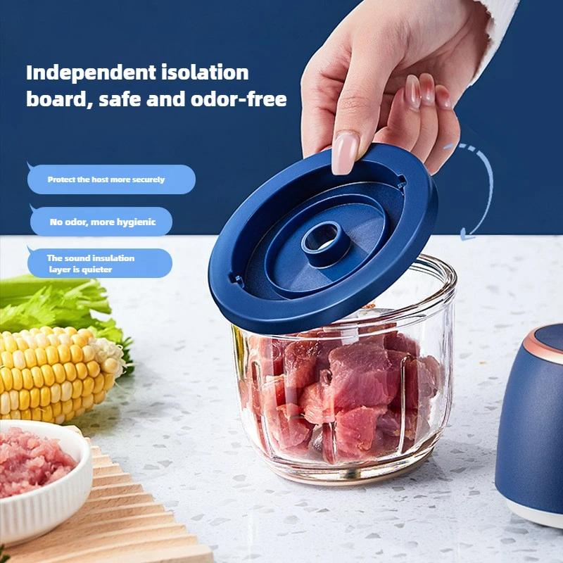 Česneková kaše Elektrický šlehač na česnek Česneková kaše Domácí mini mlýnek