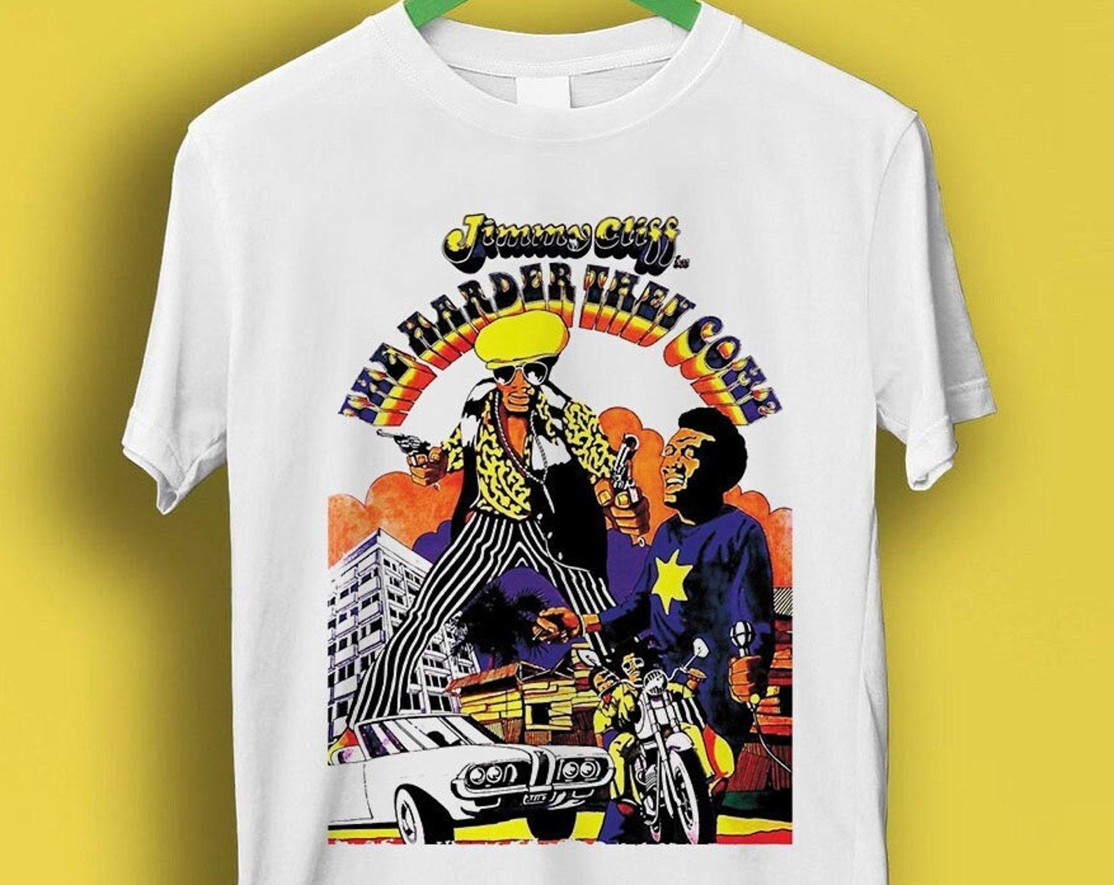 The Harder They Come Poster 70s Jimmy Cliff Film Reggae Meme Gift Funny Tee Style Unisex Gamer Cult Movie Music T Shirt P772 S