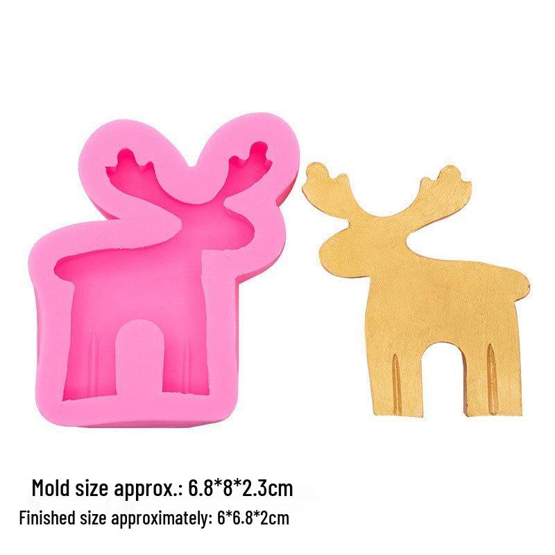 

Рождественская форма для силиконовых свечей, мыла и шоколада в виде оленя