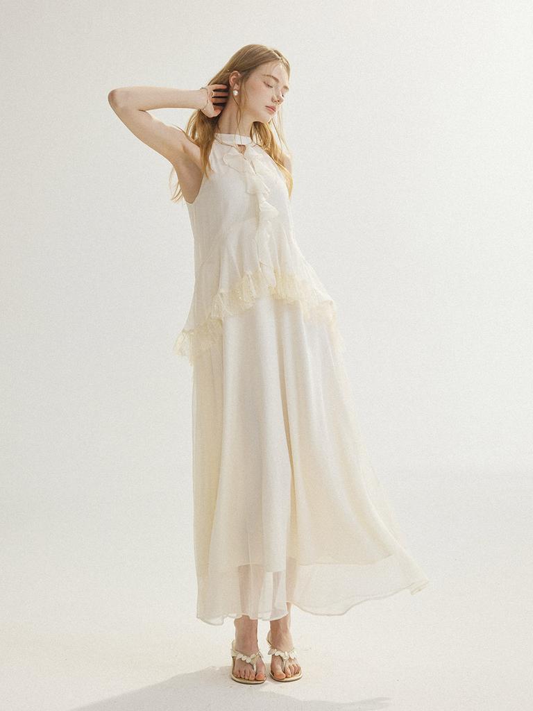 Sinseuden Ether Halterneck Long Dress