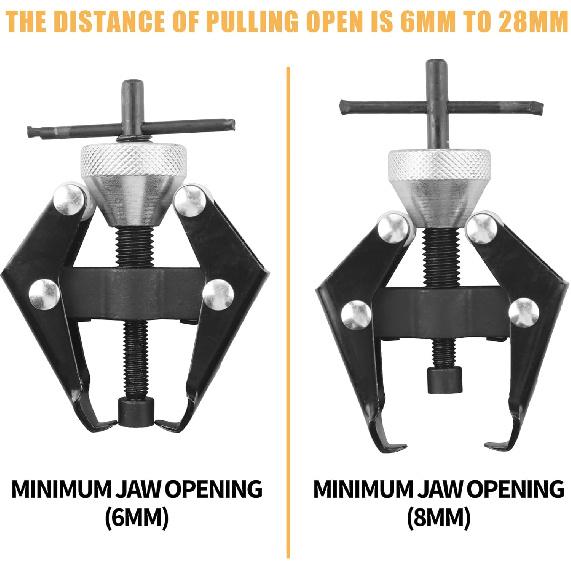 Battery Terminal And Wiper Arm Puller Tools, Heavy-Duty Arm Bearing Remover Puller Repair Tool, Windshield Wiper Arm Removal Tool