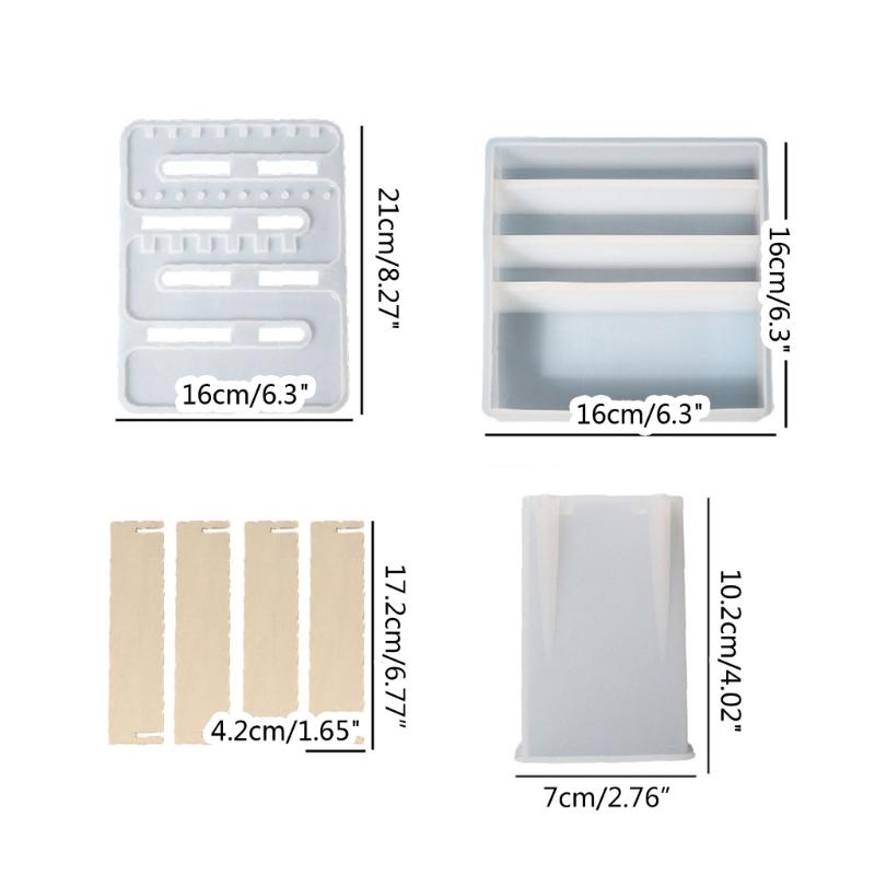 Epoxy Molds for Making Earring Stand Holder Jewelry Organizer DIY Silicone Mold Jewelry Rack Resin Casting Molds Display