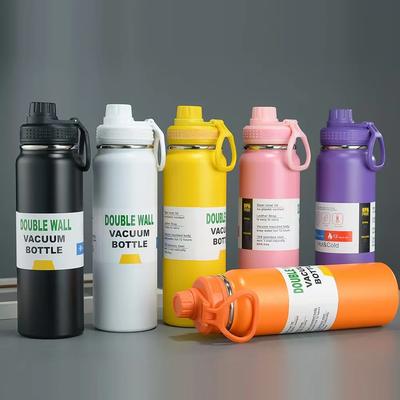 800ML Cup Outdoor Thermos Portable Kettle Water Bottle with  Filter 304 Stainless Steel Thermal Cup Leak-proof Flask Sports